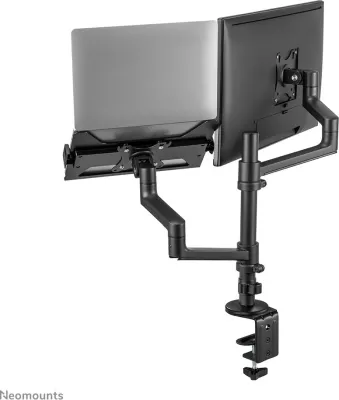 Krah tavoline Neomounts DS20-425BL2 për monitor dhe laptop, 27 inç, rregullim i lartësisë, i zi