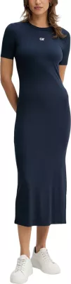 Fustan i gjatë për femra Calvin Klein Jeans MODAL RIB SS DRE LV044C902G, blu e errët