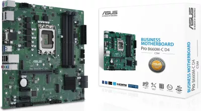 Pllakë amë ASUS PRO B660M-C D4-CSM, micro ATX, LGA 1700, DDR4, Gjelbër