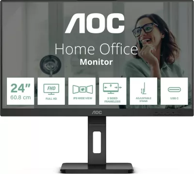 Monitor AOC 24P3CV, 23.8", Full HD, LED, USB Type-C, i zi