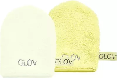 Dorëza për heqje grimash Glov Iconic Mitt Water-Only Skin për femra Baby Banana + Ivory 2 copë