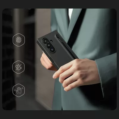 Mbështjellës Nillkin Flex Pure Fold për Samsung Galaxy Z Fold 7 me hapësirë për S Pen, i zi