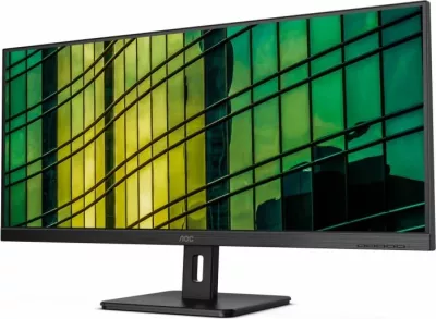 Monitor AOC U34E2M 34\" VA WQHD 3440x1440 100Hz 4ms 21:9, e zezë