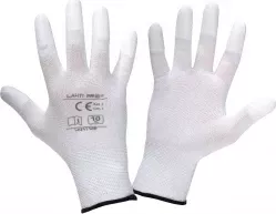 Dorëza pune LAHTI PRO L231111K, PU fingertip, XXL, të bardha