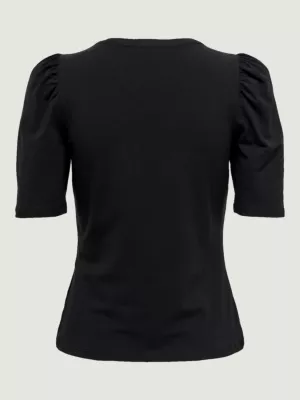 Maicë për femra Only ONLLIVE LOVE 2/4 PUFFTOP JRS NOOS 15282484, e zezë [Madhësia: XL]