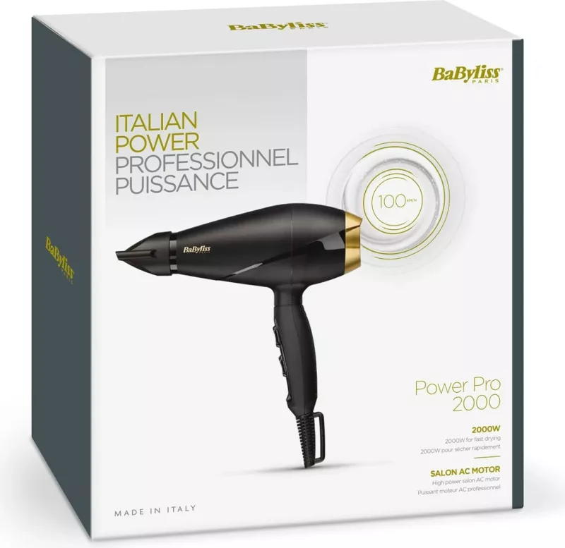Tharëse për flokë Babyliss, 2000W, e zezë 