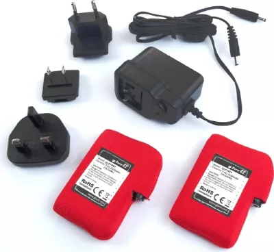 Doreza skijimi të ngrohura Glovii GS8XL, XL, bateri 2100mAh, Gri, set me 2 bateri + karikues + adaptera + këllëf