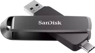 USB flash Sandisk Extreme Pro Dual Drive 2TB, USB Type-A/Type-C, e zezë