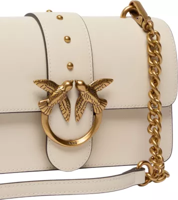 Çantë krahu Pinko Love One Mini 105856 A0F1 për femra, e bardhë