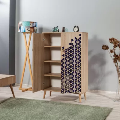 Dollap multifunksional Hanah Home, Multibox - 123, ngjyrë lisi Sonoma