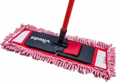 Insert për mop të sheshtë Vileda Style 140995, microfiber universal, e kuqe