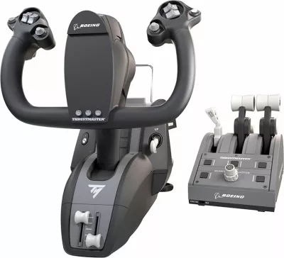 Kontrollor fluturimi Thrustmaster TCA Yoke Pack Boeing Edition, për Xbox One/Series X|S dhe PC, set
