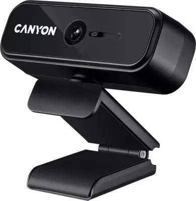 Webcam CANYON C2N Full HD 1080p USB me mikrofon, 30fps, e zezë