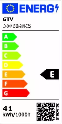 Ndriçues LED hermetik GTV Omnia Max Bis 90W 9000lm 4000K IP65 1542mm i bardhë