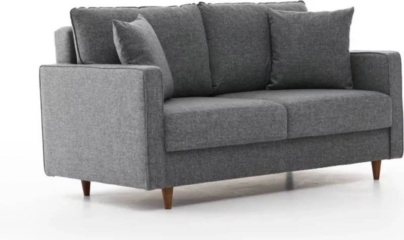 Divan dy ulës, ngjyrë gri, Eva, Atelier del Sofa