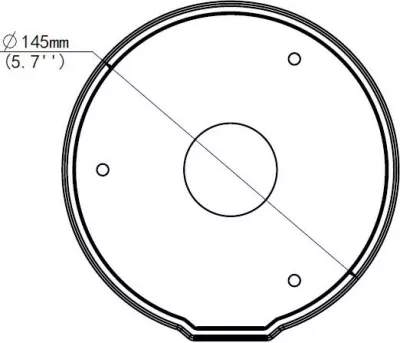 Montim ALLNET MiniDome për ALL-CAM2495-LVEFN, bardhë