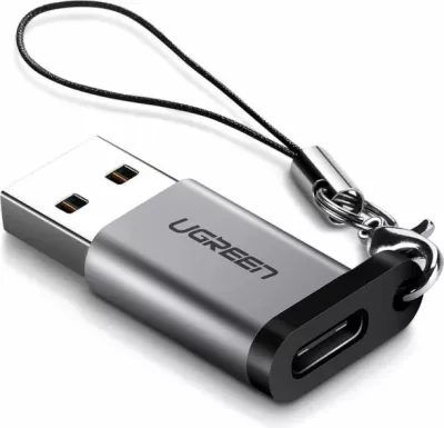 Adapter UGREEN 50533 USB 3.0-A (M) në USB-C (F) 5Gbps, gri, blister
