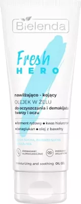 Xhel vaj për pastrim dhe largim të make-up-it Bielenda Fresh Hero për femra, 90g