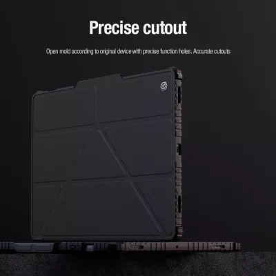 Mbështjellës Nillkin Bumper Leather Case Pro për Samsung Galaxy Tab S9+, e zezë