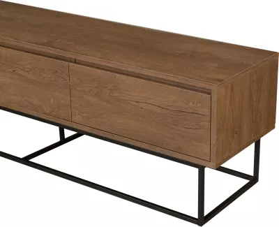 Set mobiljesh për dhomë dite Skye Decor, Laxus Takım 19, ngjyrë arre dhe e zezë
