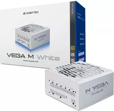 Furnizues energjie Chieftec VEGA M 850W, 80Plus Gold, i bardhë