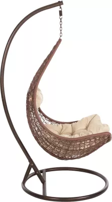 Fole varëse njësh MILLIE, metal ngjyrë kafe, ratan sintetik ngjyrë kafe, Φ95x195H cm