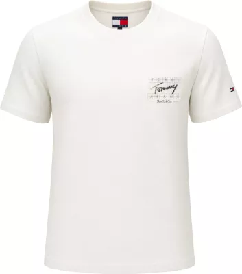Maicë për meshkuj Tommy Hilfiger Jeans DM0DM23177, krem [Madhësia: XL]