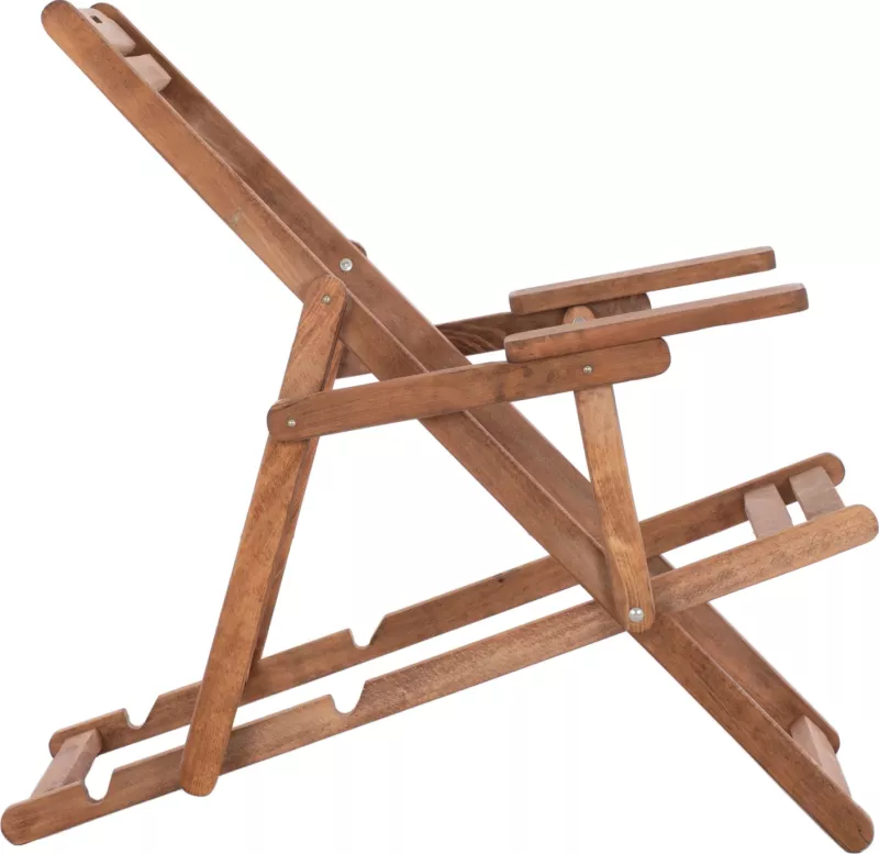 Karrige lounge Limnos me krah, ngjyrë arre, FH5799.01, 62.5x97x105 cm