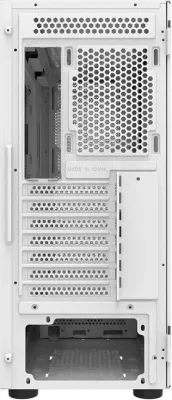 Kasë Darkflash DK431 MESH, Midi Tower, xham i temperuar, pa ventilatorë, e bardhë