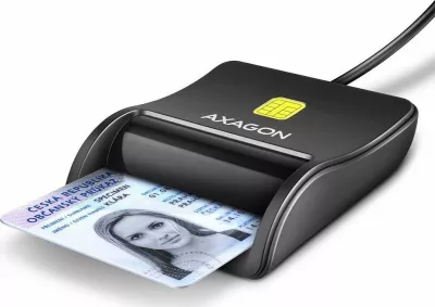 Lexues kartele Smart/ID Axagon CRE-SM3N USB 2.0, i zi