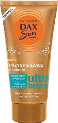 Përshpejtues nxirjeje për trup Dax Sun Golden Glitter Ultra Bronze Travel unisex, 50ml