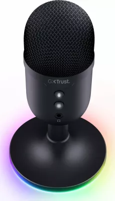 Mikrofon Trust GXT 234 Yunix (25372) USB/3.5 mm kardioid me RGB, i zi