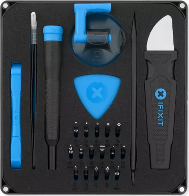 Kit veglash riparimi iFixit EU145348, 25 pjesë, zi/kaltër