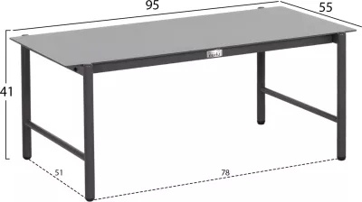Set lounge për jashtë, 4 ulëse, DEANDRA FH6507.01, metal & jastëkë, ngjyrë gri
