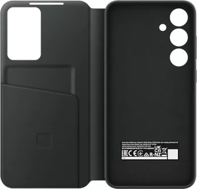 Mbështjellës Samsung Smart View Case për Galaxy S24+, wallet case, e zezë