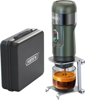 Aparat portativ për kafe HiBREW H4B, 3-në-1, 2200 mAh, 15 bar, me kuti, Jeshil