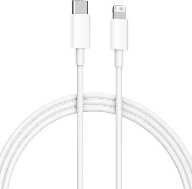 Kabllo Xiaomi Mi USB-C në Lightning 1m, e bardhë thumbnail 2