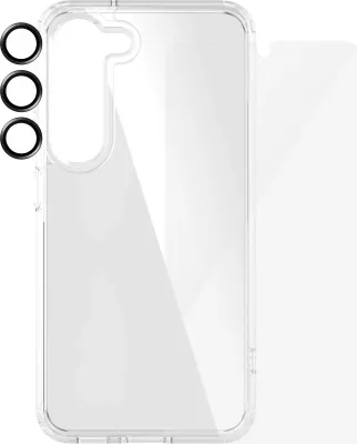 Mbështjellës PanzerGlass 3-in-1 për Samsung Galaxy S24 Ultra-Wide Fit transparent