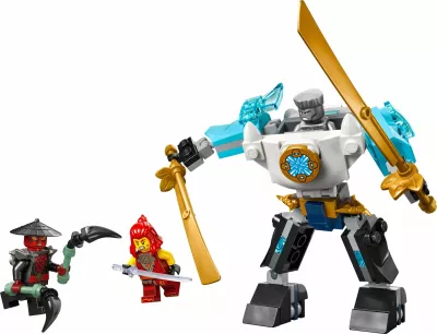 Set LEGO NINJAGO Mech në armaturë beteje të Zane 71827, 92 copë