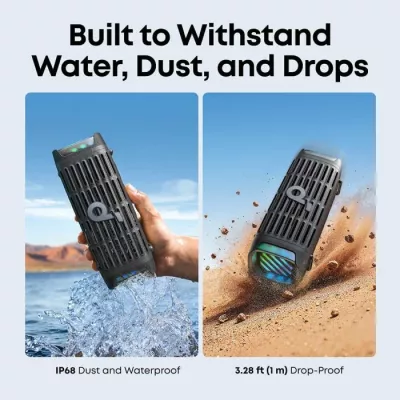 Altoparlant portativ Bluetooth Anker Soundcore Boom 3i 50W IP68 16-orë bateri, i zi