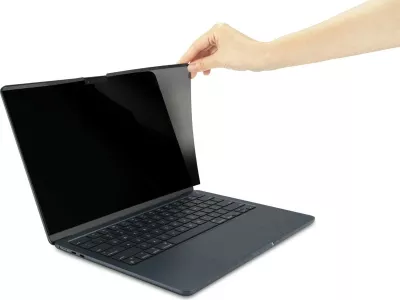 Filter privatësie Kensington MagPro Elite për MacBook Air 15" (M2, 2023), magnetik, anti-blu, anti-mikrobial, i zi