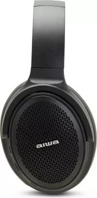 Kufje Bluetooth Aiwa HST-250BT, over-ear, HyperBass, microSD, AUX, 12h, të zeza, set me kuti & kabllo