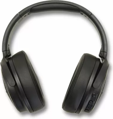 Kufje Bluetooth Aiwa HST-250BT, over-ear, HyperBass, microSD, AUX, 12h, të zeza, set me kuti & kabllo