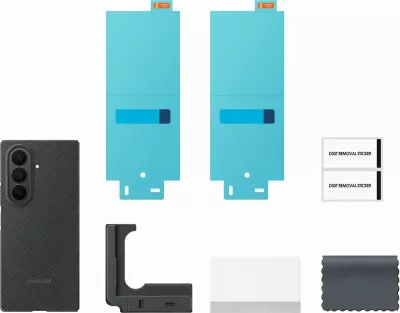 Mbështjellës Samsung Carbon Shield për Galaxy Fold7, silikon, i zi
