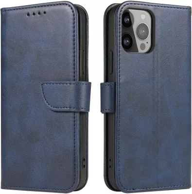 Mbështjellës Hurtel Magnet Case për Samsung Galaxy A34 5G, me kapak, portofol dhe qëndrim, kaltër