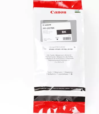 bojë printeri, Canon, PFI-207BK 8789B001, 300 ml, e zezë