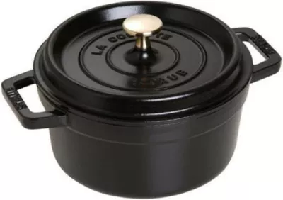 Tenxhere Staub La Cocotte 20cm, gize, e zezë
