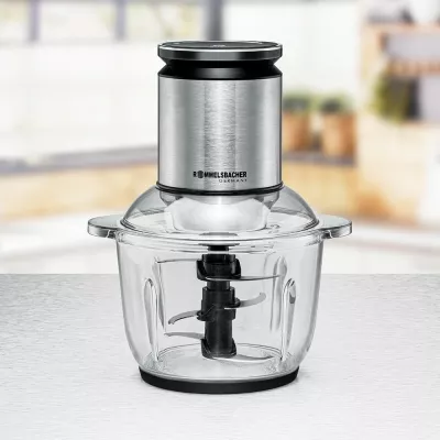 Prerëse ushqimi Rommelsbacher MZ 600, 2L, 600W, inox, e zezë