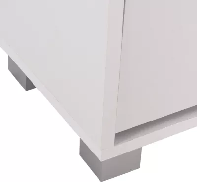 Kabinet këpucësh FH2221.05, 3 nivele, melaminë, ngjyrë e bardhë, 62x24x110H cm