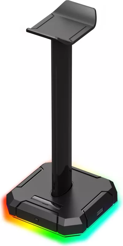 Mbajtëse Kufjesh Redragon Scepter Pro HA300, me dritë RGB dhe portat USB